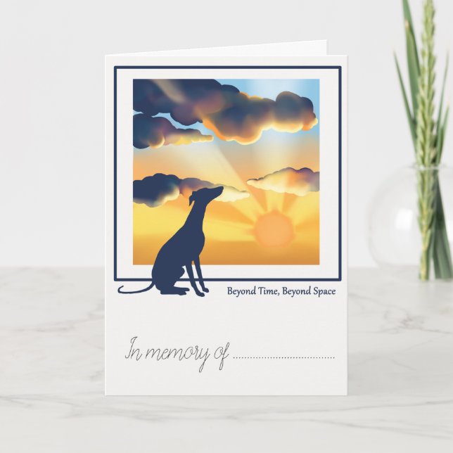 Carte de sympathie pour perte d'animal de compagni (Devant)