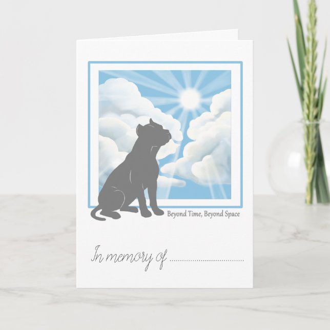 Carte de sympathie pour perte d'animal de compagni (Devant)