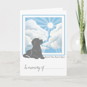 Carte de sympathie pour perte d'animal - Labrador