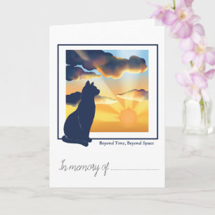 Carte de sympathie pour perte de chat