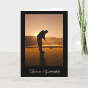 Carte de sympathie pour un homme qui aime le golf