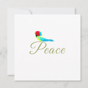 Carte de sympathie pour un petit oiseau doux de pa