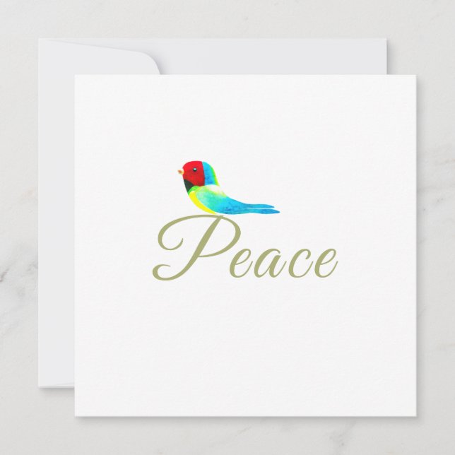 Carte de sympathie pour un petit oiseau doux de pa (Devant)