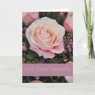 carte de sympathie rose