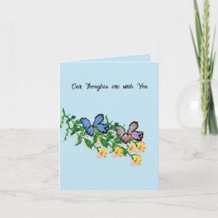 Carte de sympathie : Roses Jaunes