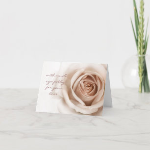 Carte de sympathie simple et sincère