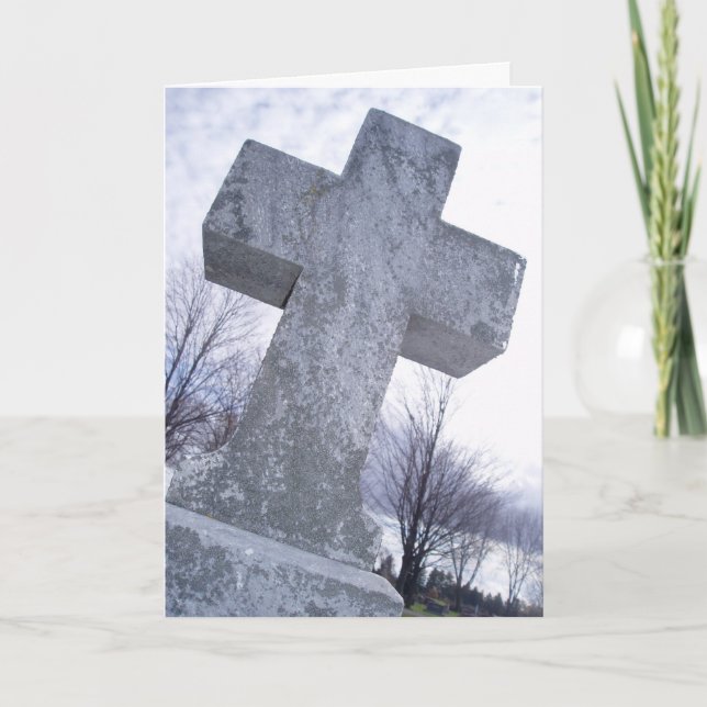 Carte de sympathie « Stone Cold Cross » (Devant)