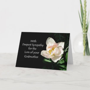Carte de sympathie Tulipe - Perte d'une marraine
