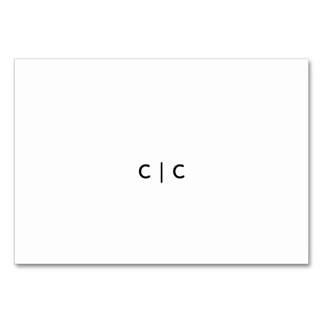 Carte de table (Devant)