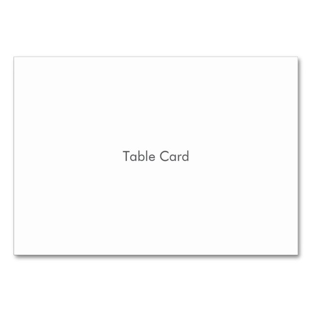 Carte de Table (Devant)