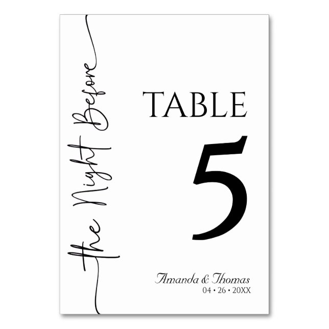 Carte de table (Par défaut)