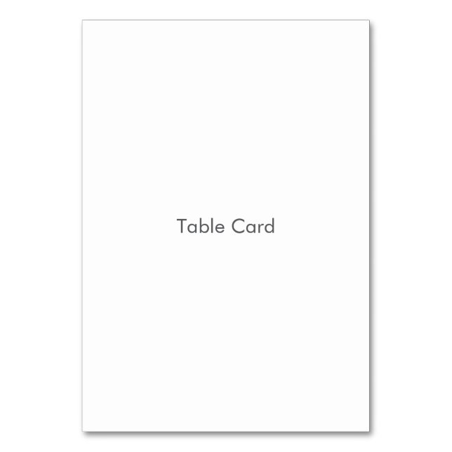 Carte de Table (Par défaut)