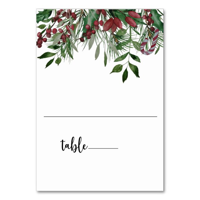 carte de table à feuillage persistant (Par défaut)