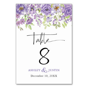 Carte de table à fleurs mariages design de rêve vi