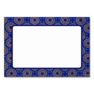 Carte de table à motif africain