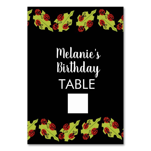 Carte de table à remplir pour le premier anniversa (Par défaut)