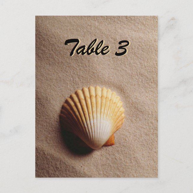 Carte de table Beach Serenity (Devant)