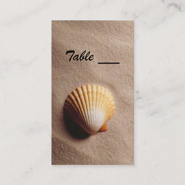 Carte de table Beach Serenity (Devant)