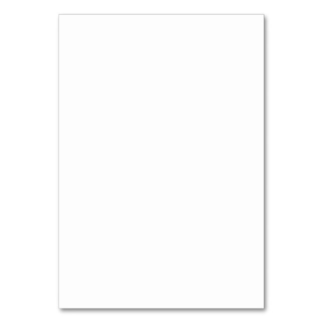 Carte de table blanche (Par défaut)