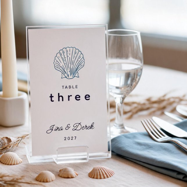 Carte de table bleu blanc pour mariage de destinat (Créateur téléchargé)