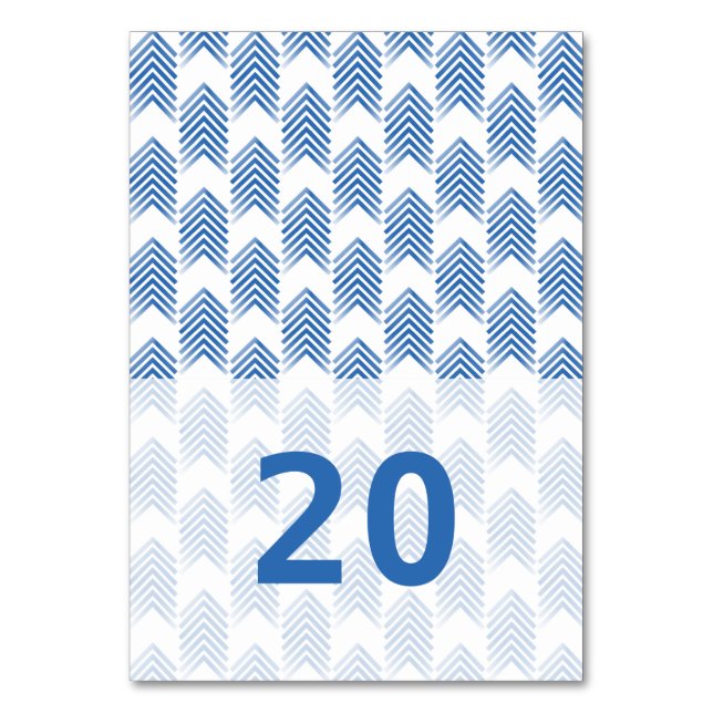 Carte de table Blue Tribal Flèches (Par défaut)