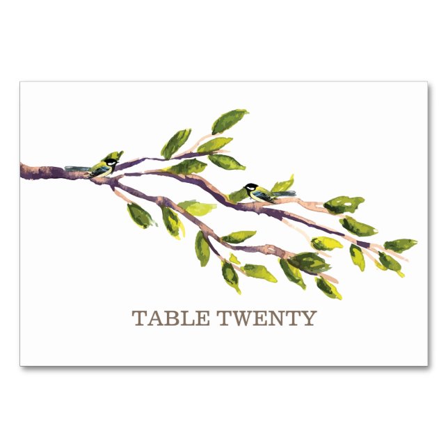 Carte de table Branches brossées (Devant)