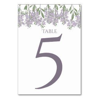 Carte de table Bud Wisteria Peint