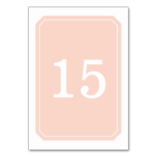 Carte de table Coral tout simplement élégante