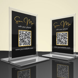 Carte de table de code QR de mariage | Entreprise