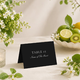 Carte de table de mariage à calligraphie en ivoire