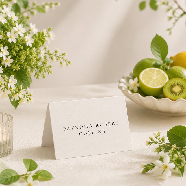Carte de table de mariage à calligraphie en ivoire (Créateur téléchargé)