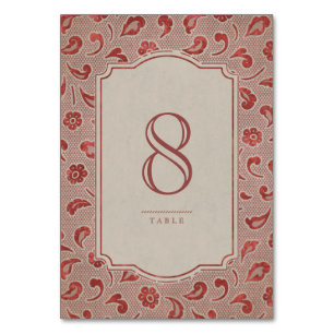 Carte de table de mariage campagnard rustique en d