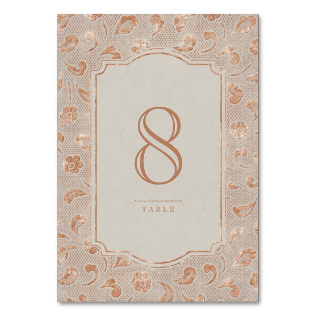 Carte de table de mariage campagnard rustique en d (Par défaut)