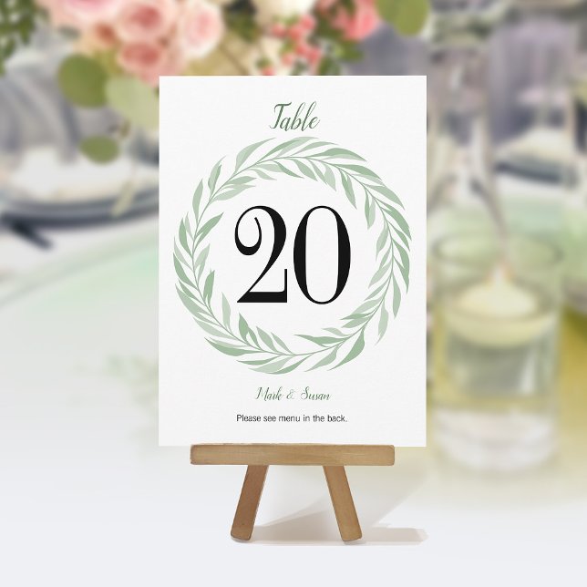 Carte de table de mariage et menus à la couronne v (Créateur téléchargé)