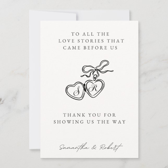 Carte de table de mariage Générations d'amour (Devant)