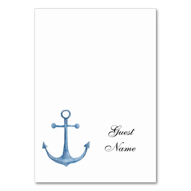 Carte de table de mariage nautique Nom de table de (Par défaut)