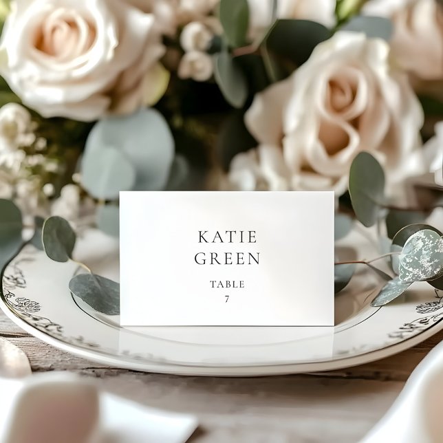 Carte de table de mariage personnalisée élégante e (Créateur téléchargé)