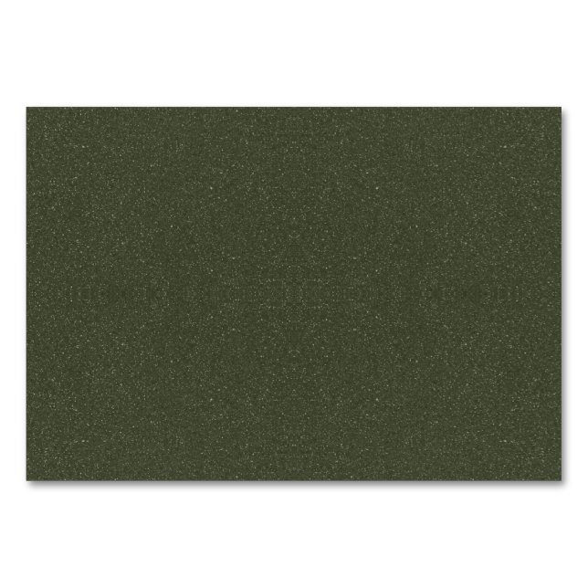 Carte de table d'effet de bruit vert mousse – Pers (Devant)