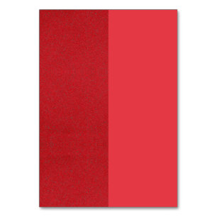 Carte de table divisée rouge moderne – Personnalis