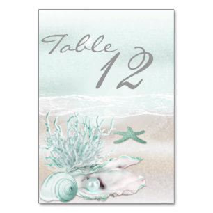 Carte de table Dream Shore Beach Seafoam Green Mar