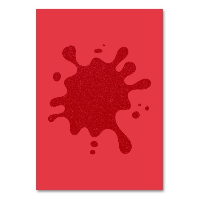 Carte de table éclaboussée de rouge tomate personn (Par défaut)