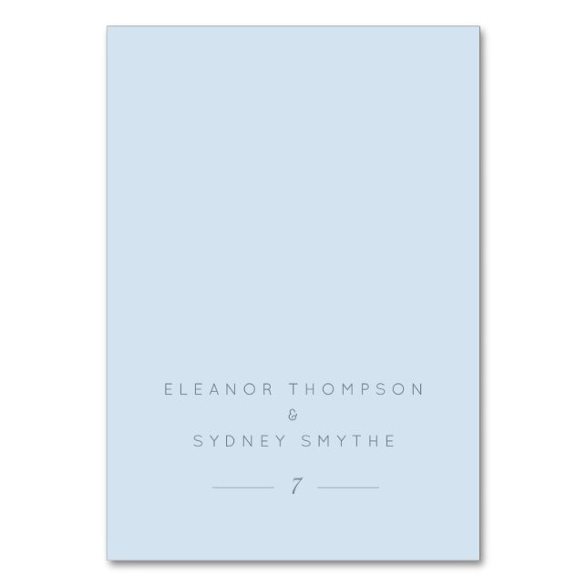 Carte de table élégante pour invité de mariage ble (Par défaut)