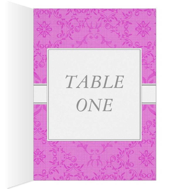 Carte de table et carte de menu de la réception de (Intérieur (Droit))