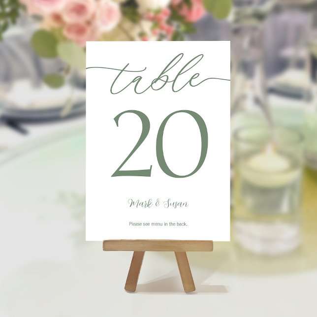 Carte de table et menus minimaux pour Mariages mod (Créateur téléchargé)