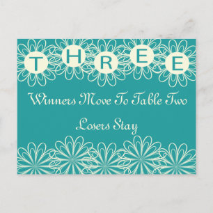 Carte de table Fleurs Bunco #3