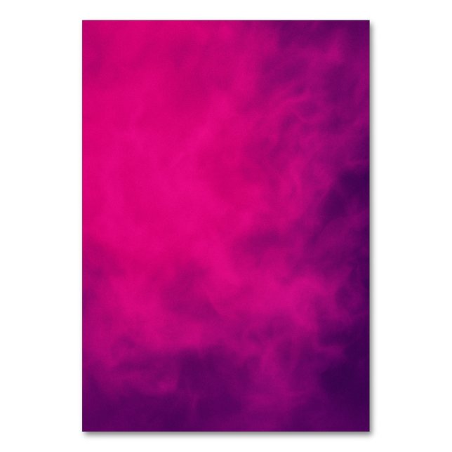 Carte de table Fumée Rose Néon – Personnalisable (Par défaut)