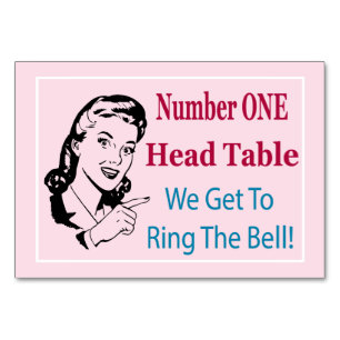 Carte de table Funny Bunco Head