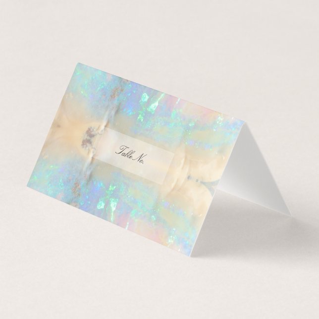 Carte de table Gemstone Opal Gem Marble (Devant)