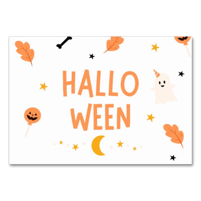 Carte de table Halloween 2025 - Décoration Éffraya (Dos)
