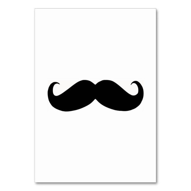 Carte de table Hipster Mustache (Par défaut)
